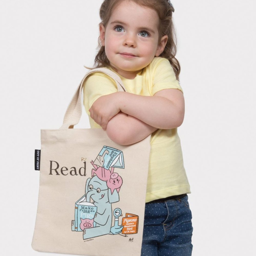 NWT Out of Print Clothing Elephant and Piggie Kids Tote Bag Gift SOLD OUT ONLINE